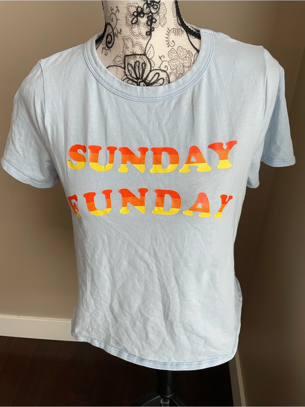 4/$20 🌻 Sunday Funday Short Sleeve Tee - Light Blue